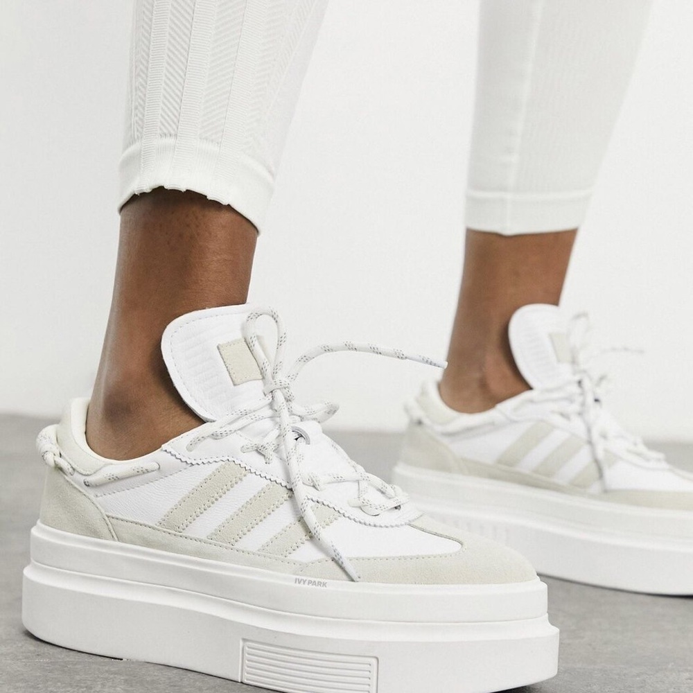 Adidas White Classic Sneakers with Minimalist Design